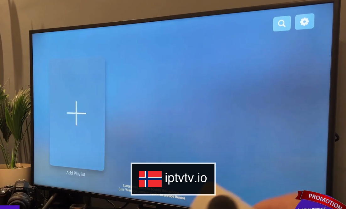 Legg til spillelisten din for IPTV på Apple TV