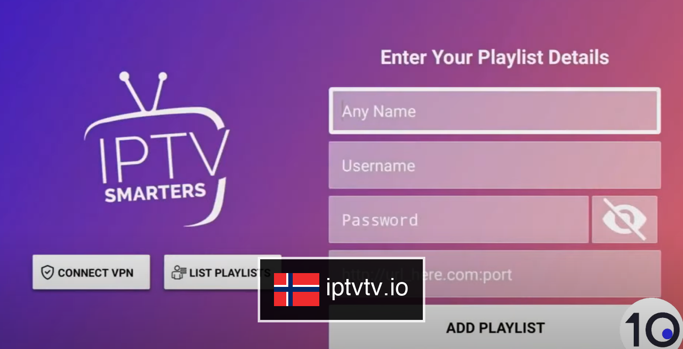 Skriv inn legitimasjonen din for IPTV på Chromecast