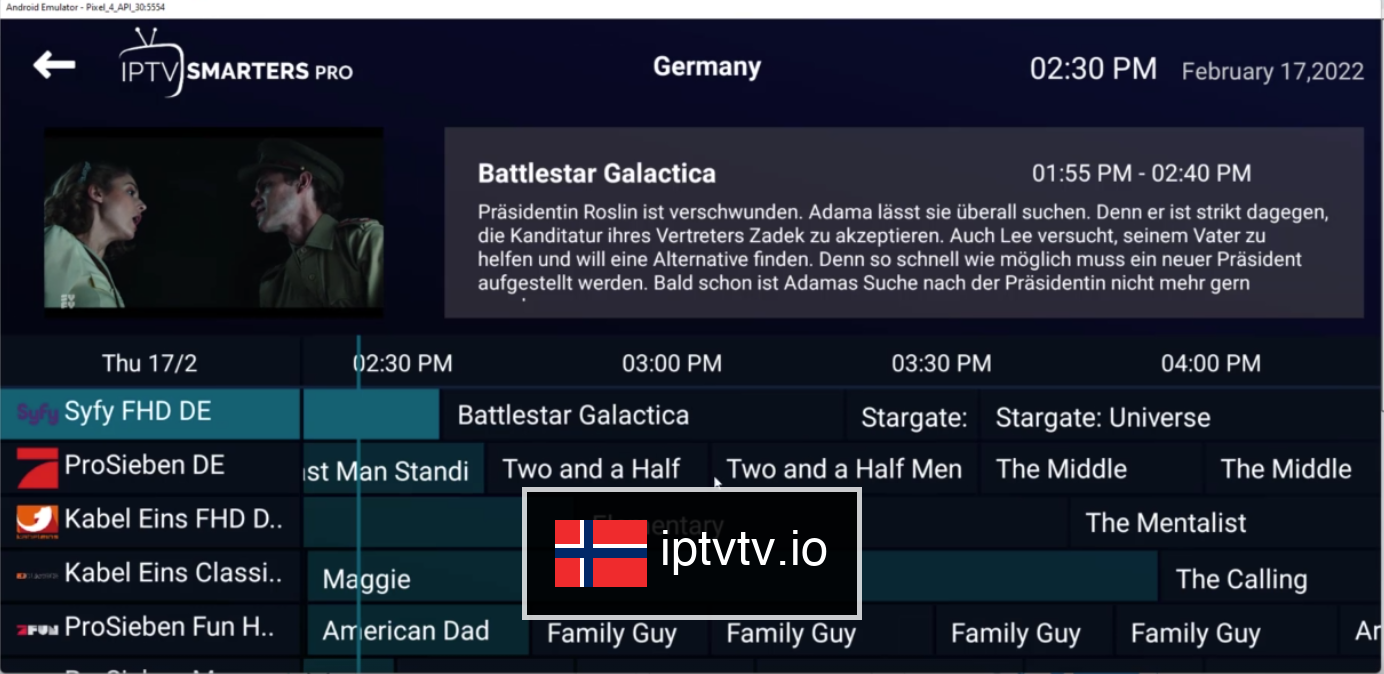 Fullt befolket TV-guide