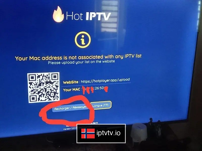 Last på nytt og se etter IPTV på Hot Player