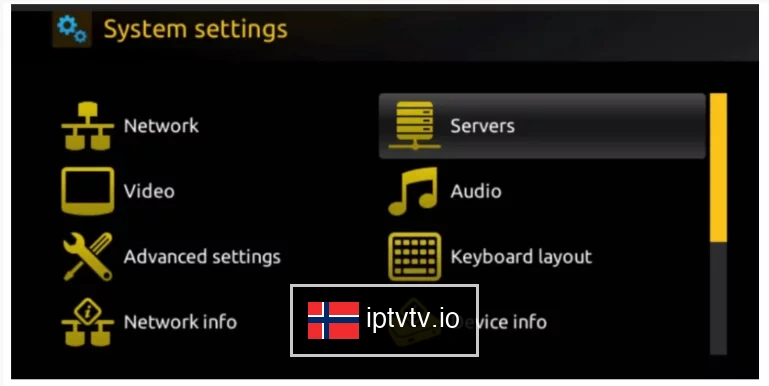 Velg Portals for IPTV på MAG Box