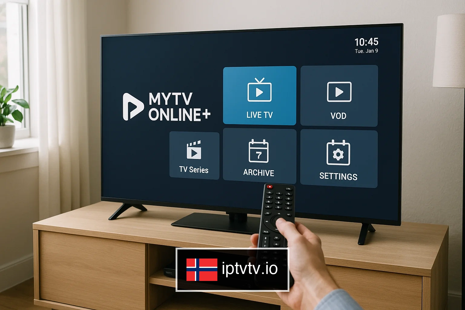 Åpne MyTVOnline for IPTV på Dreamlink
