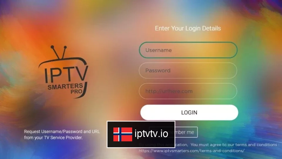 Skriv inn Smarters påloggingsdetaljer på Roku