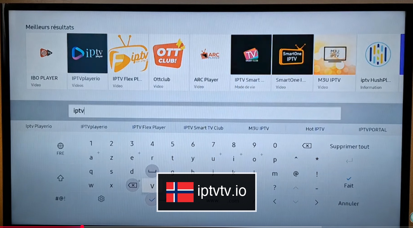 Søk etter IPTV-apper