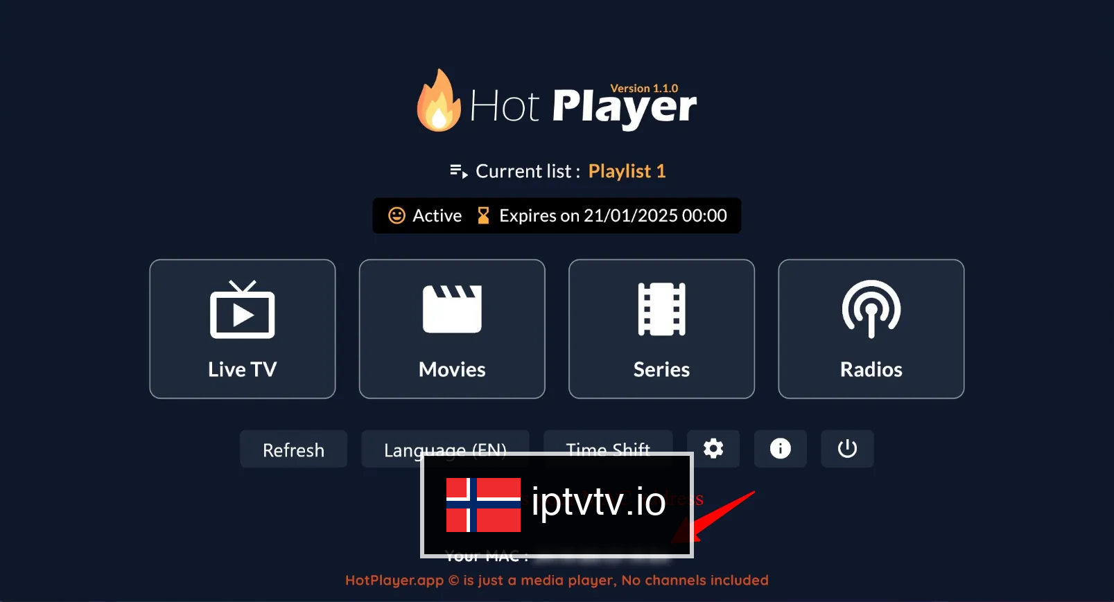Få MAC-adressen din for IPTV på LG TV