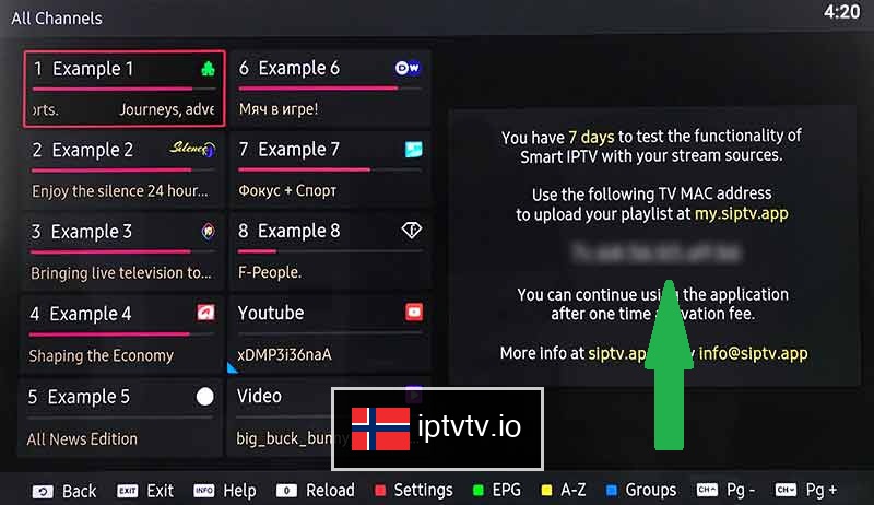 Last ned appen og finn MAC-adressen din for IPTV på Smart IPTV (SIPTV)