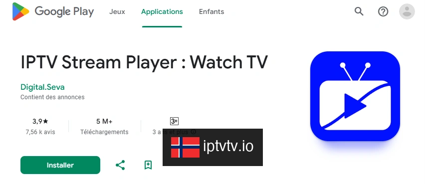Last ned appen for IPTV på IPTV Stream Player