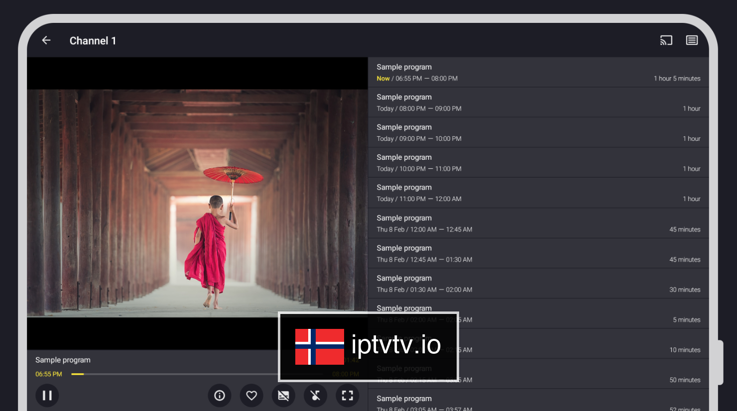 Behandle og se etter IPTV på Televizo IPTV