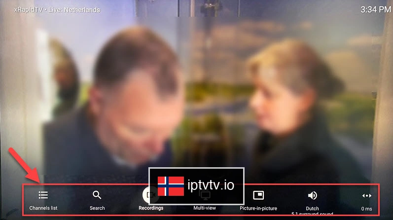 Skriv inn Xtream-kodedetaljer for IPTV på TiviMate IPTV