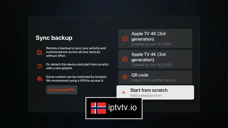 Legg til spilleliste for IPTV på UHF App IPTV