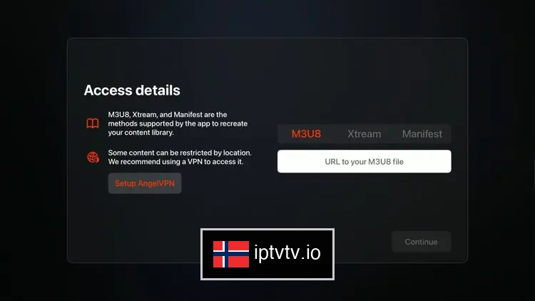 Skriv inn Xtream Codes Details for IPTV på UHF App IPTV