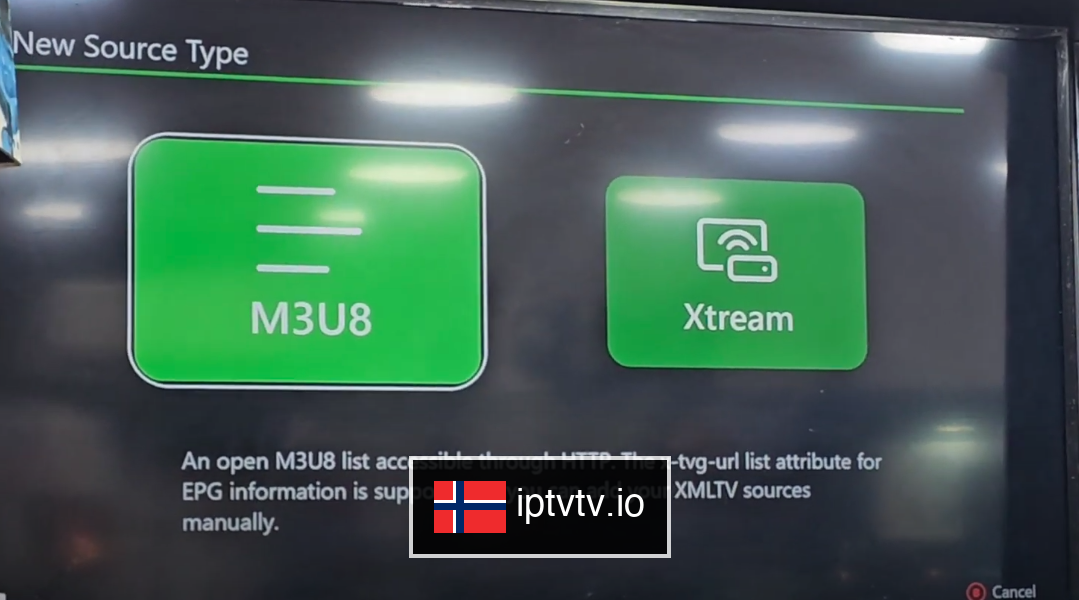 Legg til Xtream-koder på Xbox IPTV-appen
