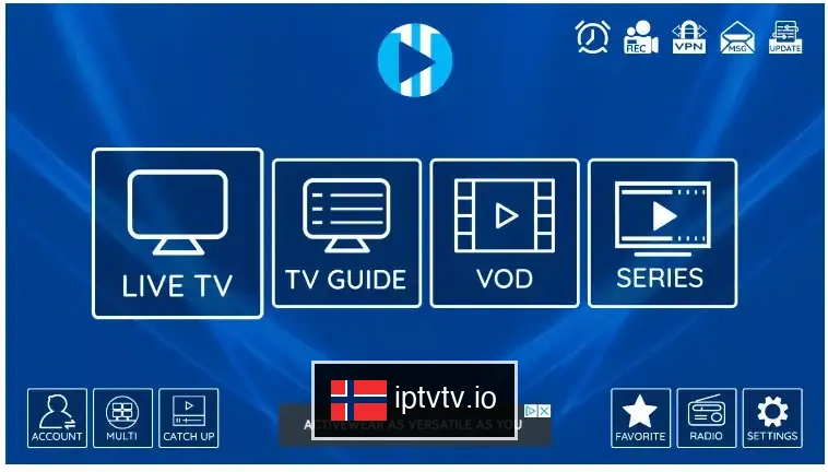 Begynn å se etter IPTV på XCIPTV